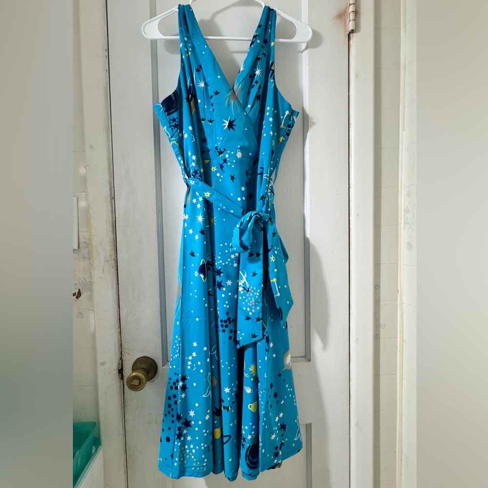 Miss Lavish Galaxy Midi Dress